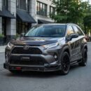 Toyota harrier получил спортивный обвес от alpine style для выразительного образа